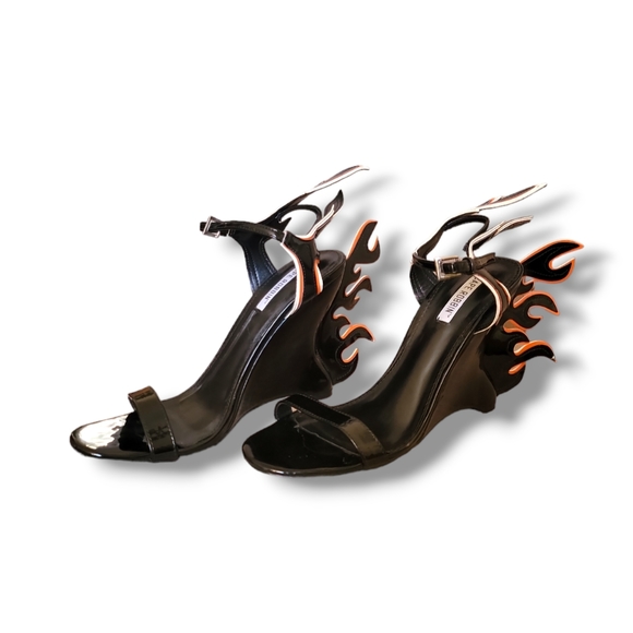 COPY - Orange Flame Cape Robbin Wedges - Picture 4 of 6